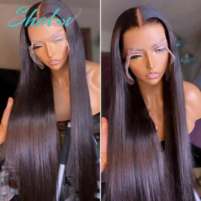 China Silky Straight Wave Hair Water Wave Cheap Virgin Cuticle Aligned Closure 4*4 Lace Front Wig Remy Brazilian Human Hair 4*4 Lace Up Wigs Water Wave for sale