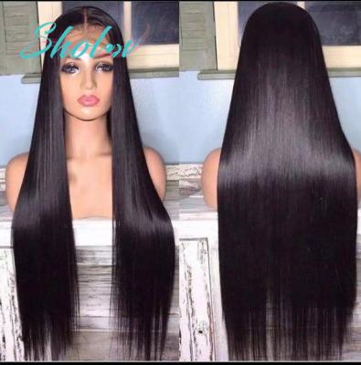 China New Arrival Silky Straight Virgin Human Hair Lace Closure Wig 100% Virgin Human Hair Cuticle Aligned Hair Wig Unprocessed Cuticle Aligned Hair Wig for sale