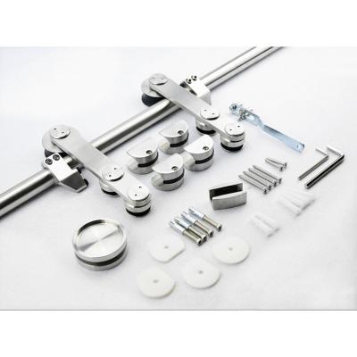 China New Modern Design Durable Stainless Steel Sliding Door Barn Door Hardware Track Kit for sale