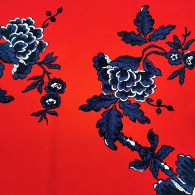 China Organic hot sale viscous rayon crepe eco friendly printed fabric for clothes shirt blouse for sale