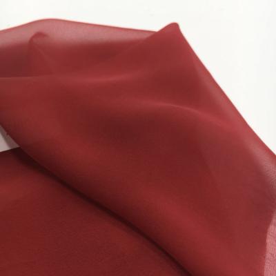 China Plain In Stock Plain Dyed 8mm Chiffon Silk, 100% Pure Silk Chiffon Fabric for sale