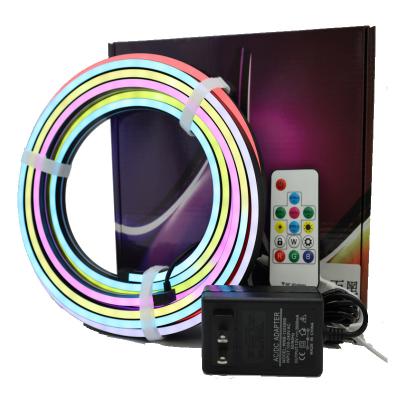 China Anti dust & waterproof smart home lights led strip rgb indoor outdoor IP65 rechargeable 12V led felx strip neon lights for sale