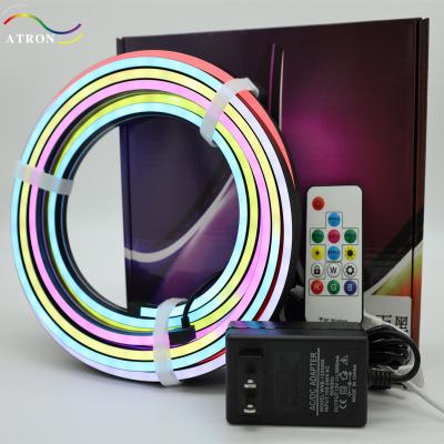 China Hotel/bedroom/theaters/clubs/alexa shoping malls/cars/DIY/widows/hallways led outdoor bedroom TUYA app control 12V neonflex waterproof IP 66 lumen waterproof tall strip lights for sale