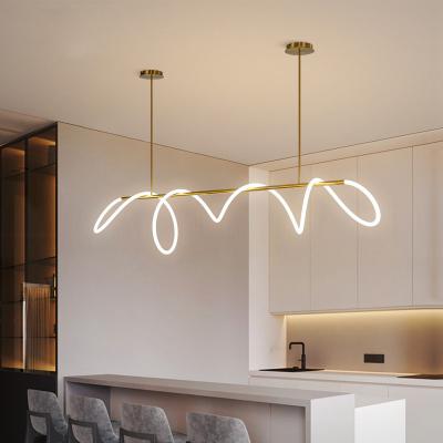 China Contemporary Nordic Round Anti Hotel Lobby Waterproof Broken Pendant Light Practical Led Hanging Lights Silicone Pendant 360 Degree Long Linear Modern Purchase Pendant Lamp for sale