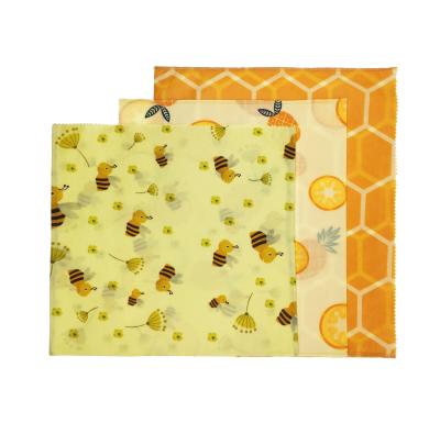 China For food storage food grade testing customized size eco friendly beeswax wrap and bienenwachs bags for sale