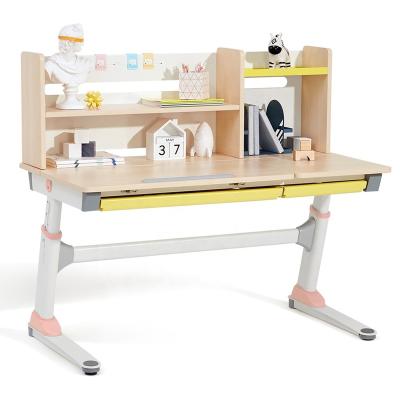 China 2m2kids Table Chair Eco-friendly Kids Set With Storage Ergonomic Large Size Desk Adjustable Slanted Solid Wood Kindergarten Desk Kids for sale