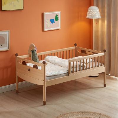 China Wholesale Durable+Mobile Solid Beech Wood Modern Simple Kids Bed Crib Boy Girl Bedroom Furniture for sale