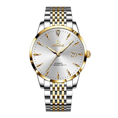 China Moon Phase Miracle Men Watch Luxury Classic Automatic Strap Band Stainless Steel Date Business Automatic Mechanical Watch for sale