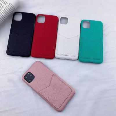 China Custom Leather Phone Cases Card Holder Phone Case Men Shockproof For iphone 11 pro case 12 13 for sale