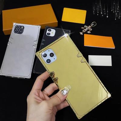 China Shockproof famous brand case flash gold embossed silicone sleeve for iphone 12 pro max phone 13 case for sale