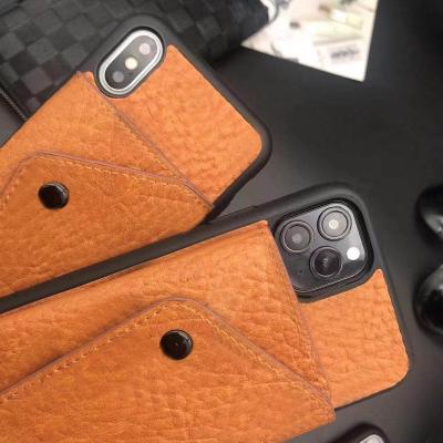 China Luxury Magnetic Leather Shockproof Flip Wallet Cell Phone Card Slot Case with Card Slot for iPhone 12 pro for sale