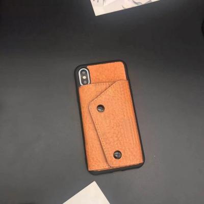 China 2022 Shockproof New Design Cell Phone Case Stretching Flip Cover Wallet Case With Leather Magnetic Buckle for sale