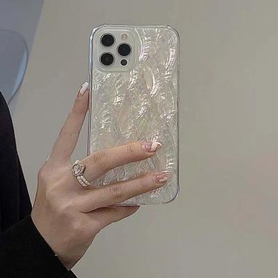 China New Products Real Conch Shell Shockproof TPU+PC Epoxy Mobile Phone Case For Iphone 13 pro 12 11 8plus max for sale