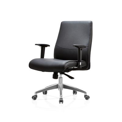 China Modern Office Chair (Height) Adjustable Height Quality PU Leather Seat Adjustable Office Chair for sale