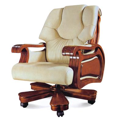 China (Size) Big Size Boss Reclining Genuine Leather Adjustable High End Office Chair for sale