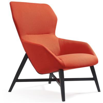 China Foldable Nordic simple modern orange lounge chair sofa luxury leisure lazy chair for sale