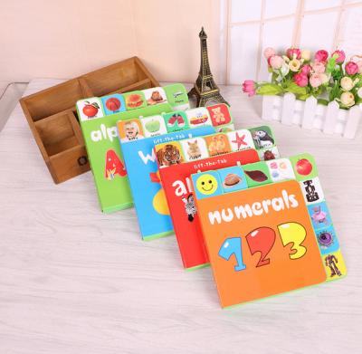 China paper & Cardboard OEM children education and preschool coloring cardboard puzzle read and learning books for sale