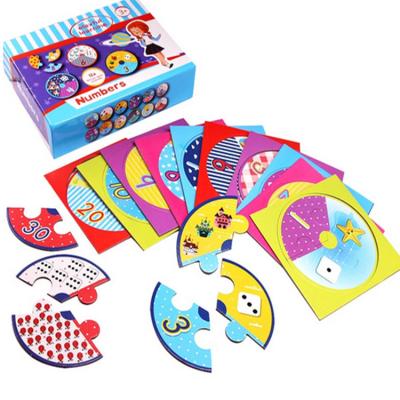 China 2021 Hot Sale Kids Activity Educational Jigsaw Puzzle Game Custom Paper Kids Card Educational Toy For Children for sale