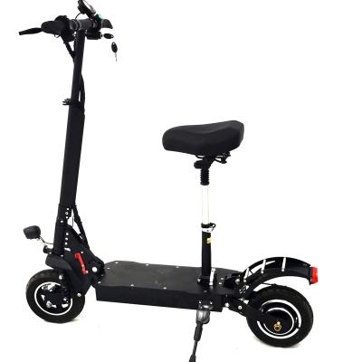 China New Design Hot Sale Products Folading Unisex E-Bike 800w Electric Brushless Motor Scooter Double Brake 10 Inch Tires With Seat for sale