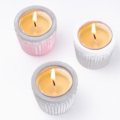 China Yes Home Decor Handmade Cement Candle Jar And Holder Home Decoration for sale