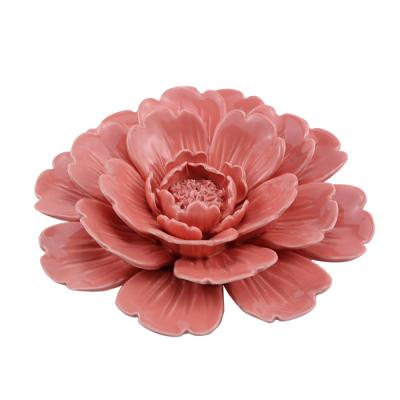 China Home Decoration Shiny Handmade Succulent Porcelain Ceramic Mini Flowers, Censer For Wholesale Or Wall Decor for sale