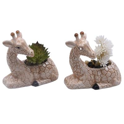 China Modern Chinese factory direct high quality animal shaped glazed ceramic flower pot on sale wholesale for sale