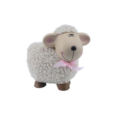 China Handmade Cute Sheep Clay Ceramic Home Decoration Suppliers For Home Pieces for sale