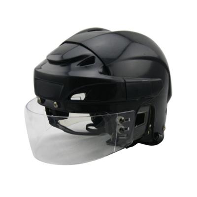 China CE Approved Half Covered Head Sports Protector Gear Ice Hockey Player Helmet With Adjustable Sun Visor Cage for sale