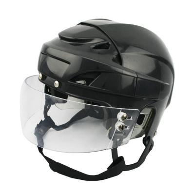 China CE Certificate Low Price Portable Sports Ice Hockey Helmet With Clear Visor For Beginners for sale