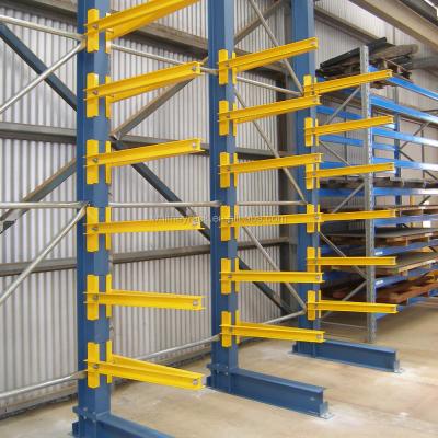 China Double sides and single side design popular arm cantilever rack, aluminum pipe rack, cantilever shelving systems for sale