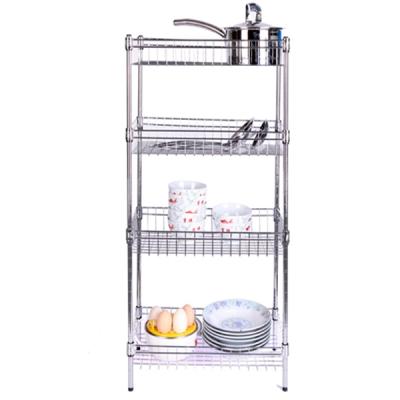 China Sustainable Stainless Steel Wire Mesh Shelves , Plastic Coated Wire Shelving for sale