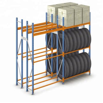 China Corrosion Protection Storage Tire Light Duty Rack , Stacking Automotive Tires Rack , Capacity Tire Racking for sale