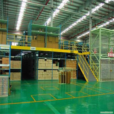 China Corrosion Protection Mezzanine Metal Platform Support Mezzanine Floor Stretching Steel Floor Joists for sale