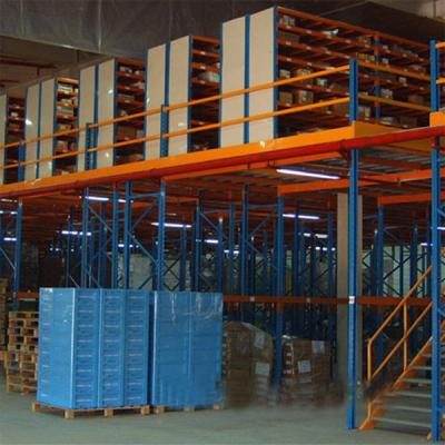 China Corrosion Protection Steel Structure Building Rack , Warehouse Mezzanine Tiered Floor , Storage Steel Racks for sale