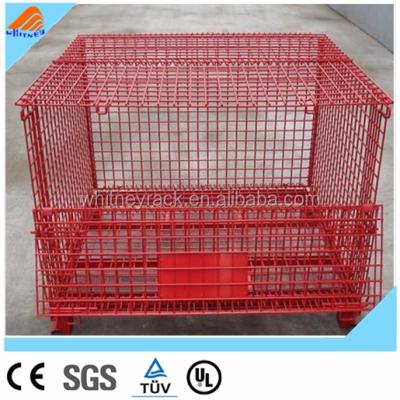 China warehouse rack forklift work platform, firewood wire mesh containers, wiremesh container for sale