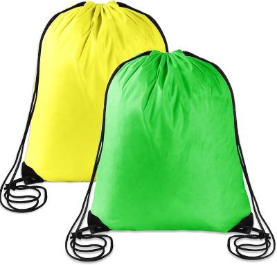 China Waterproof Original factory cheap polyester shopping bag draw string custom promotional drawstring bag for sale