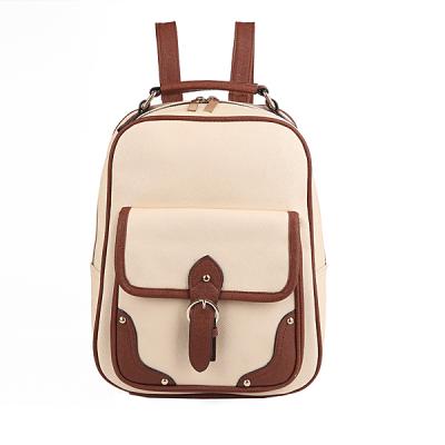 China Fashion Designers PU Waterproof Custom Casual Leather Ladies Travel Small Rucksack Women Backpacks for sale