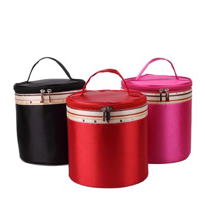 China Fashion factory specializes in producing cylindrical cosmetic bags and cosmetic storage bags for sale