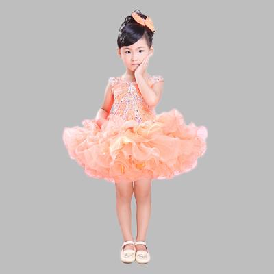 China Beautiful Mini Ball Gown Anti-wrinkle Organza Material Birthday Bridesmaid Dresses for sale