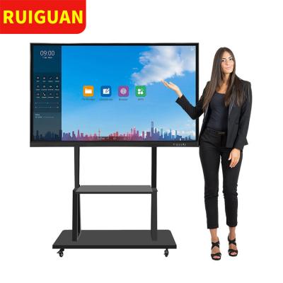 China Office School Classroom Teaching 65 75 86 100 110 Inch Touch Screen Smart Panel IFPD Interactive Flat Panel for sale