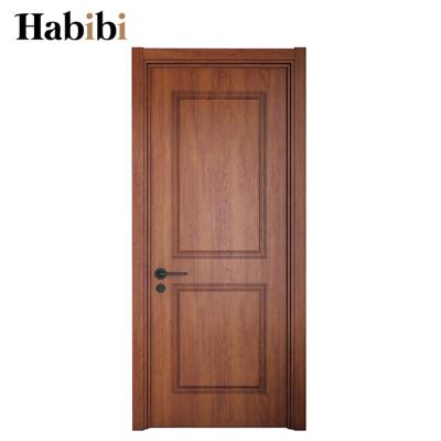 China Bathroom Plastic Modern Design WPC Waterproof Prettywood Panel Eco-friendly Solid Wood Interior Door for sale