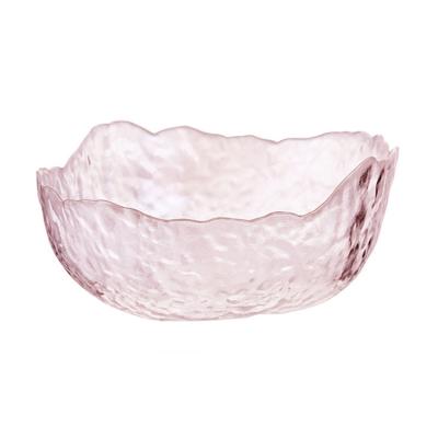 China Sustainable Cross Border Hot Sale Large Glass Bowl Vegetable Bowl Salad Bowl for sale