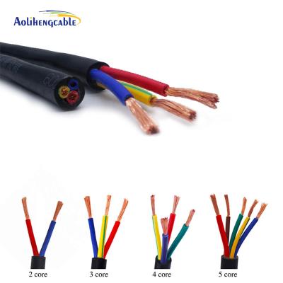 China RVV 4-Core 0.75 1.0 1.5 2.5MM Cable de Controle de Potência Cor Personalizada à venda