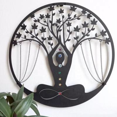 China Art Decor meditation wall art luxury metal hanging decorations for modern home wall arts 3d home decor for sale