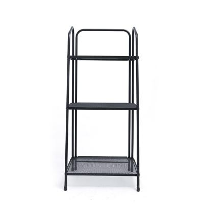 China Trapezoidal Standing Sight Metal Purpose Storage Rack Multi Tier 3 Tiers Sustainable Trapezoidal Shelf For Home And Office for sale