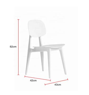 China Adjustable Modern Home Colorful Stackable Cafe Restaurant Kitchen Furniture Polypropylene PP Plastic Dining Chair (Other) for sale