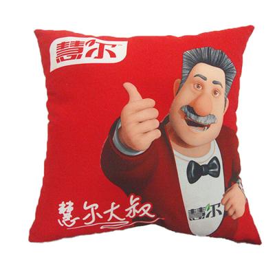 China Promotional pongee cmyk viable 18X18 inch digital print give away cushion for sale