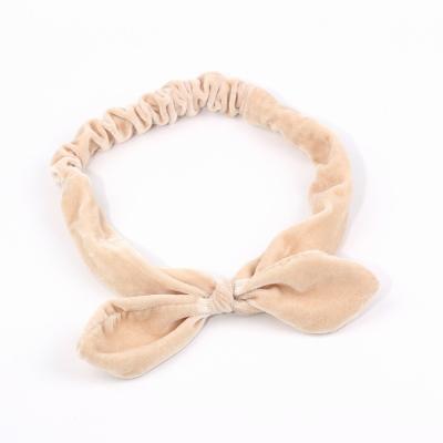 China Fashion Smart Velvet Bow Elastic Hairband Casual Bowknot Hairband for sale