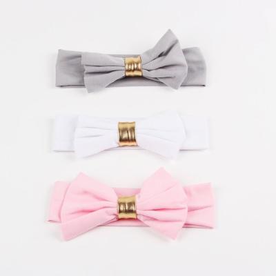 China Cute Girl's Headband Big Bow Children's Soft Hair Band Cotton Bow Headband Soft Jewelry Accessories for sale