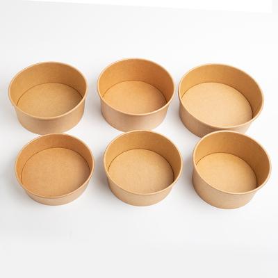 China Custom Wholesale Disposable Salad Paper Bowl For Fast Food for sale